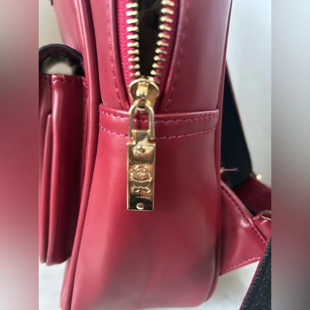 BEIBAOBAO BRICK RED BACKPACK. GORGEOUS COLOR. TOP HANDLE, ADJUSTABLE STRAPS.